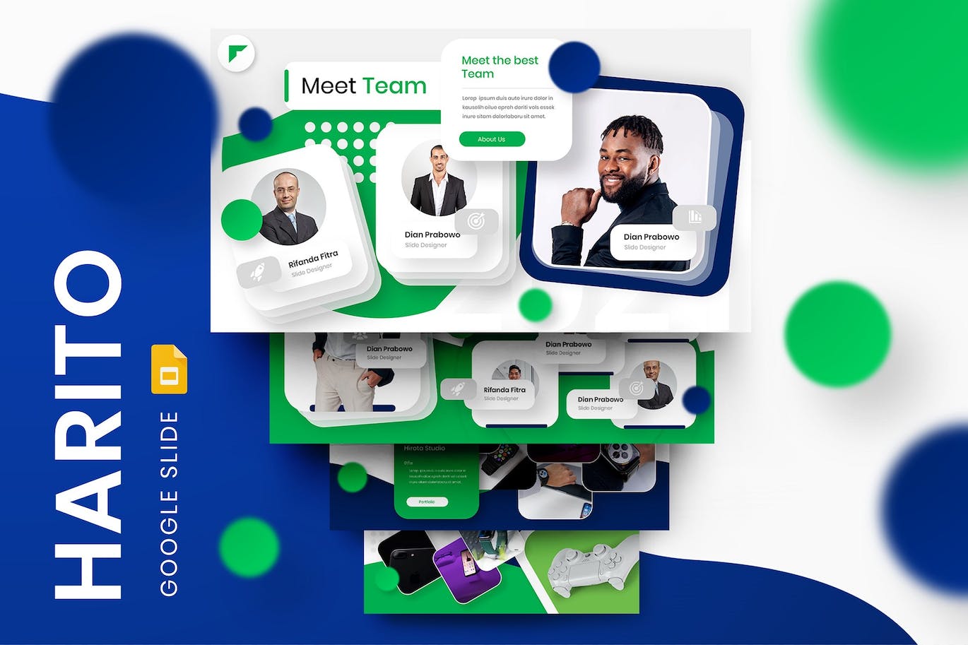 商业成功秘诀谷歌幻灯片模板 Harito – Business Google Slide Template