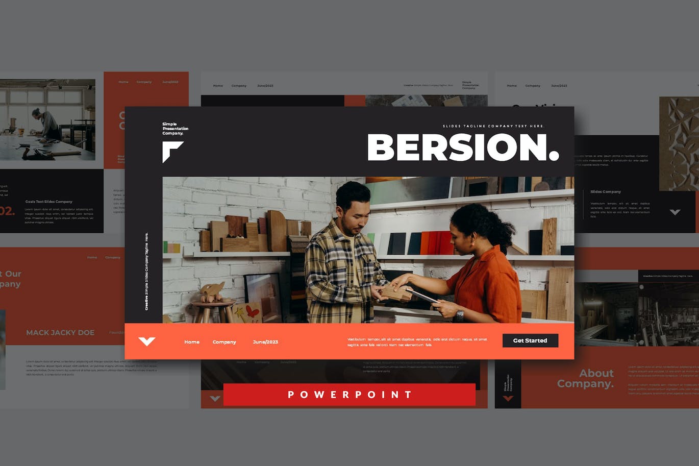 Bersion-PowerPoint模板 Bersion PowerPoint