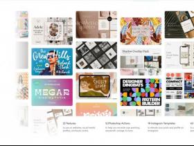 2022年的4月creativemarket.com网站分享价值高达 1000 美元的素材资源打包下载。