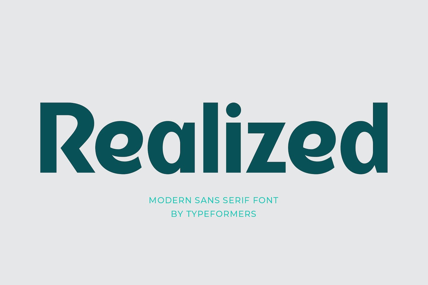 现代无衬线字体 Realized – Modern Sans Serif