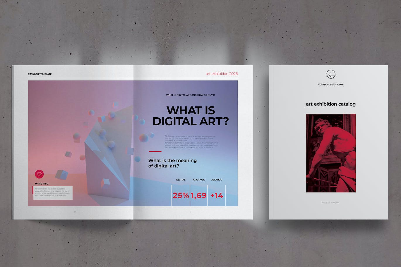 美术馆展览图录画册设计模板 Art Gallery Exhibition Catalog