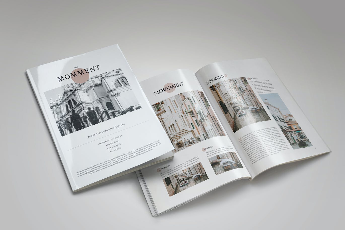 建筑设计杂志Lookbook模板 MOMMENT – Indesign Magazine Lookbook Template
