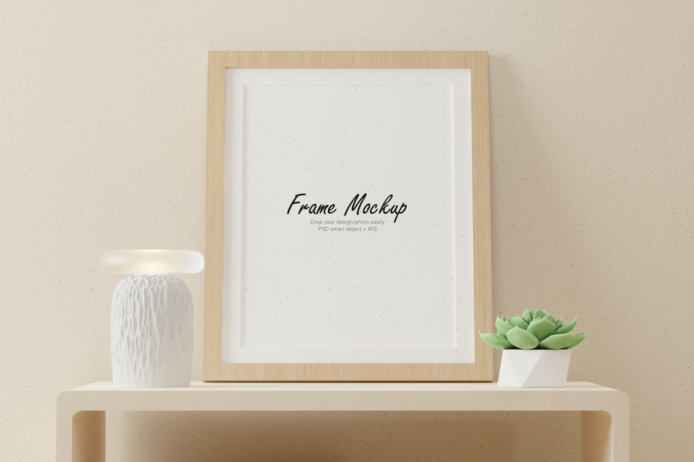 相框特写视图样机 Picture Frame Close Up View