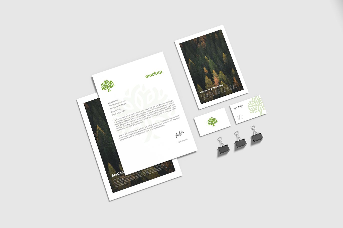 品牌标识和文具样机 Brand Identity and Stationery Mockup
