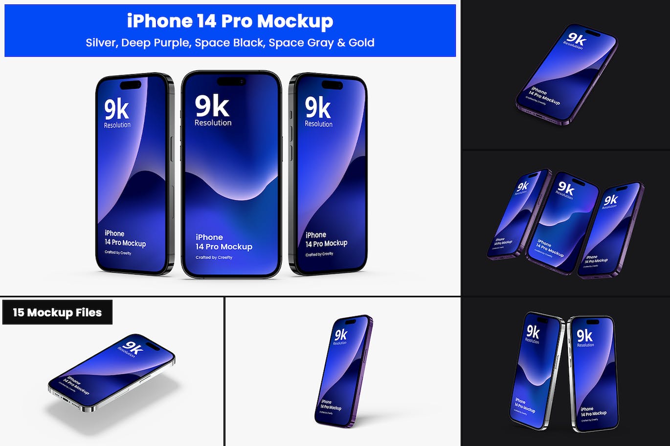 iPhone 14 Pro 样机 2.0 iPhone 14 Pro Mockup 2.0