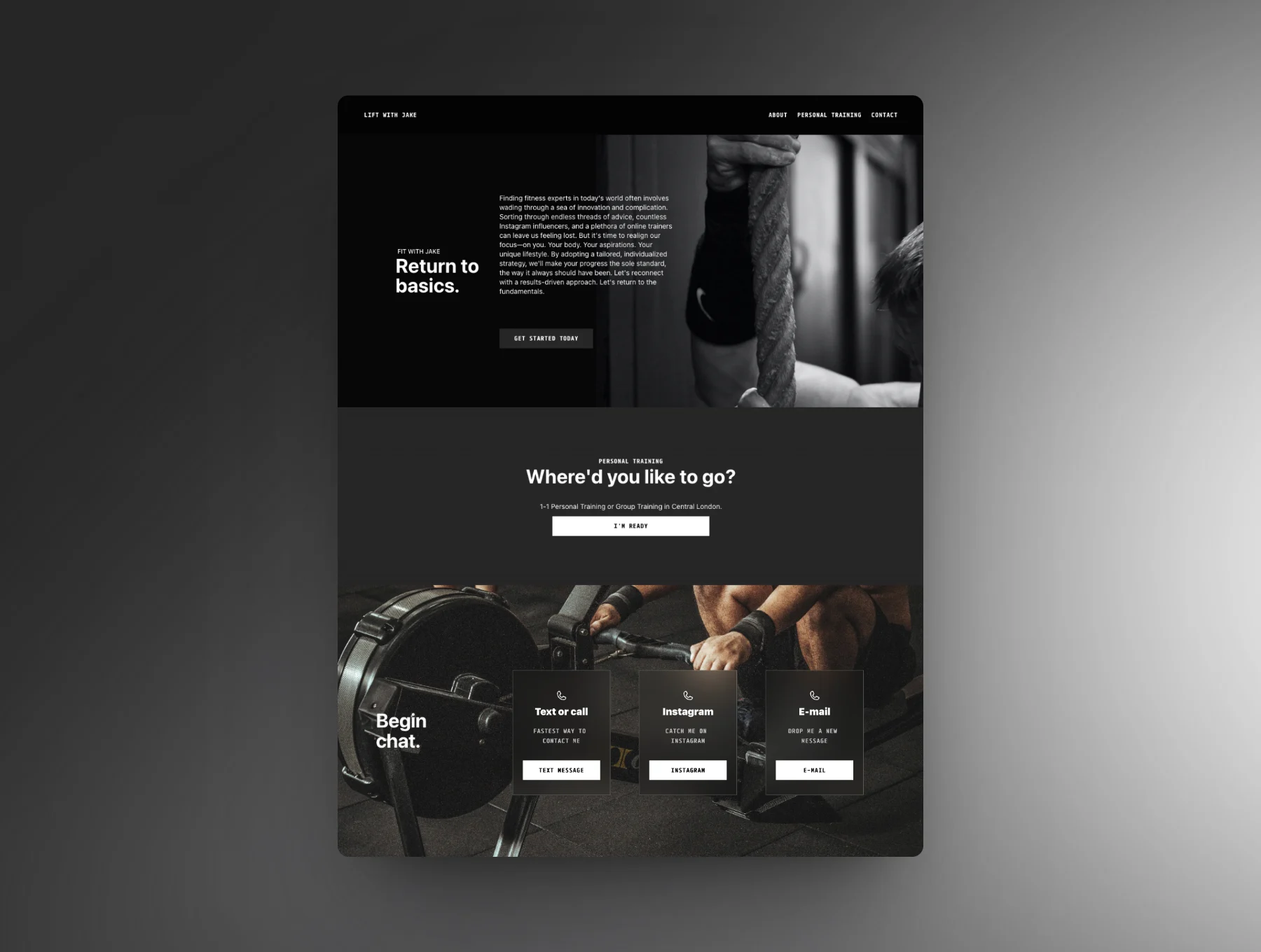 Crossfit membership website – Framer Template