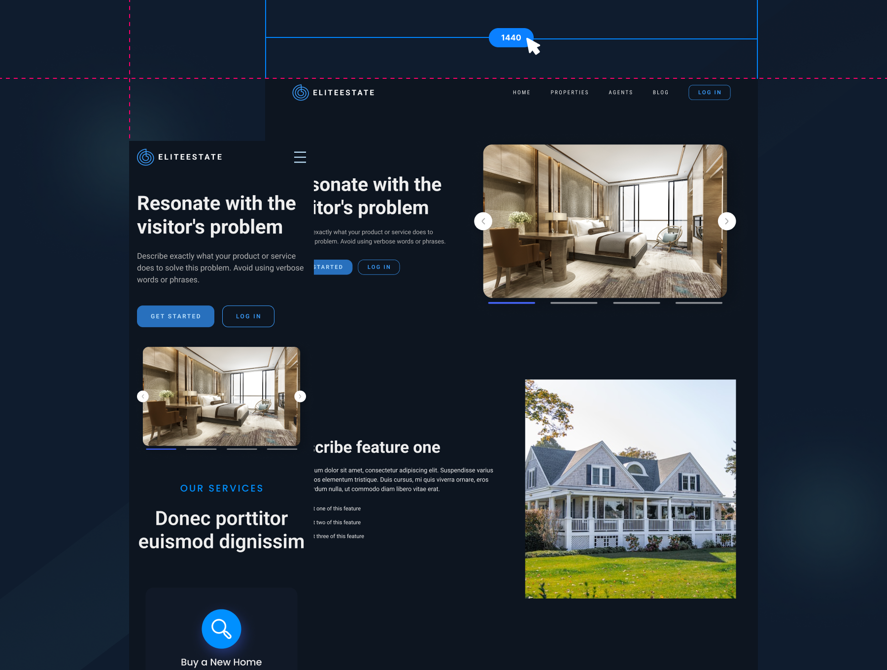 Elit Estate Landing Homepage