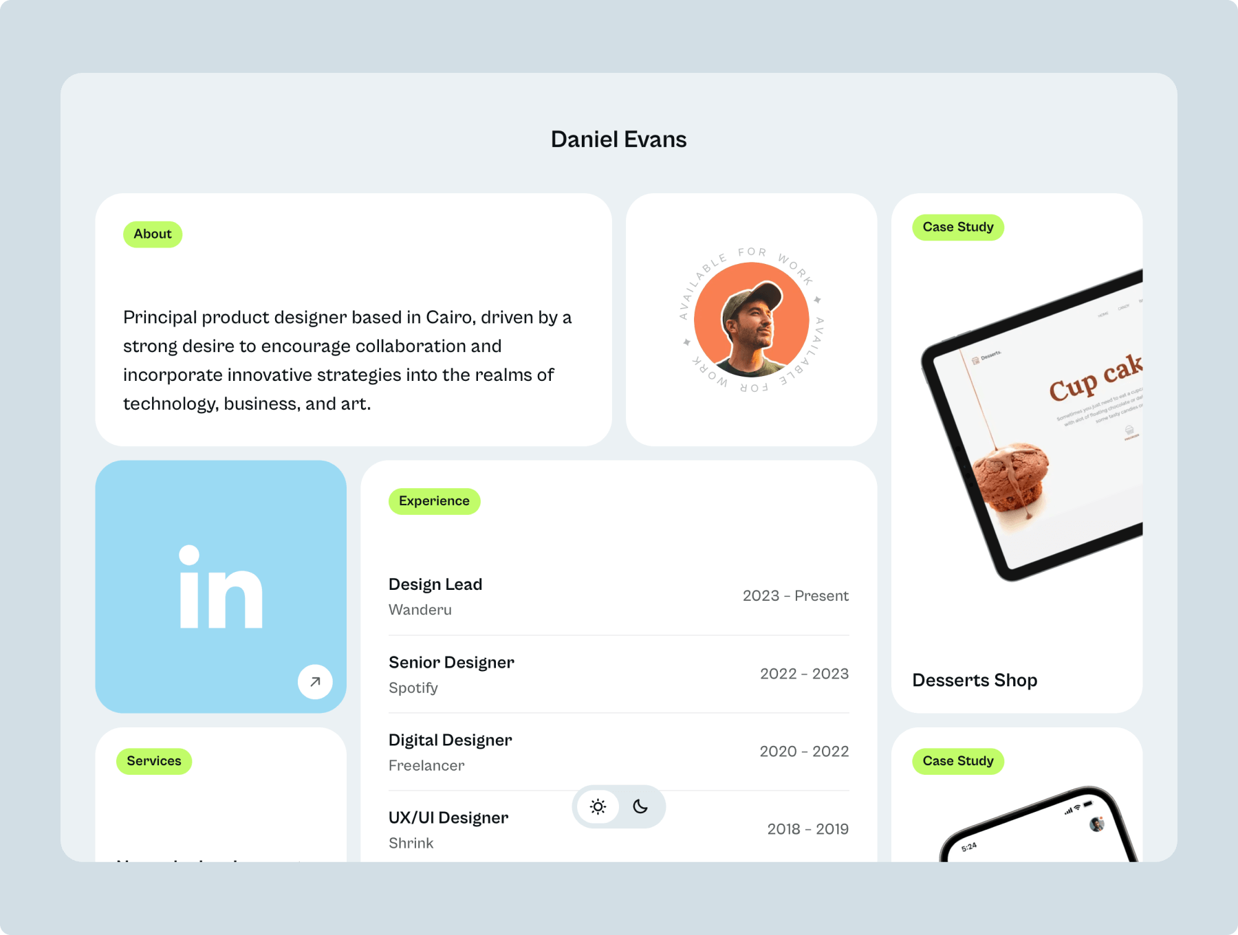 BenBox – Free Bento Box Framer Portfolio Template