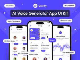 Voicify – AI Voice Generator App UI Kit