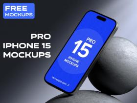iPhone 15 Pro Free Mockup