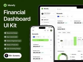 Monefy – Financial Dashboard UI Kit