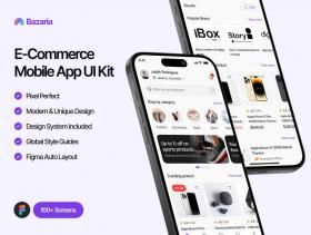 Bazaria – E-Commerce Mobile App UI Kit