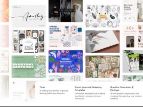 2025年的4月creativemarket.com网站分享价值高达 1000 美元的素材资源打包下载
