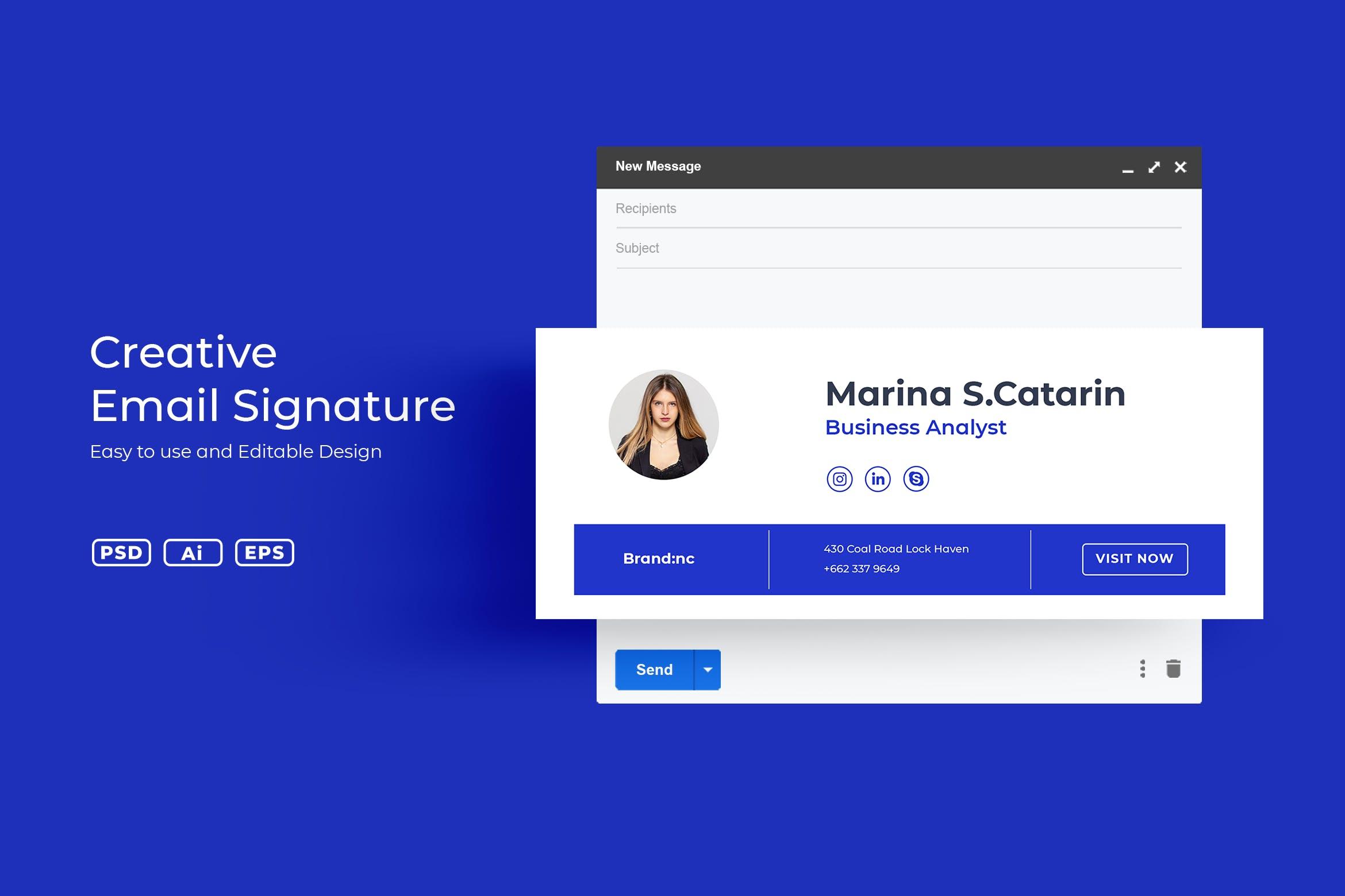 适用于个人&企业的电子邮件签名模板v3.20 ADL Email Siganture v3.20