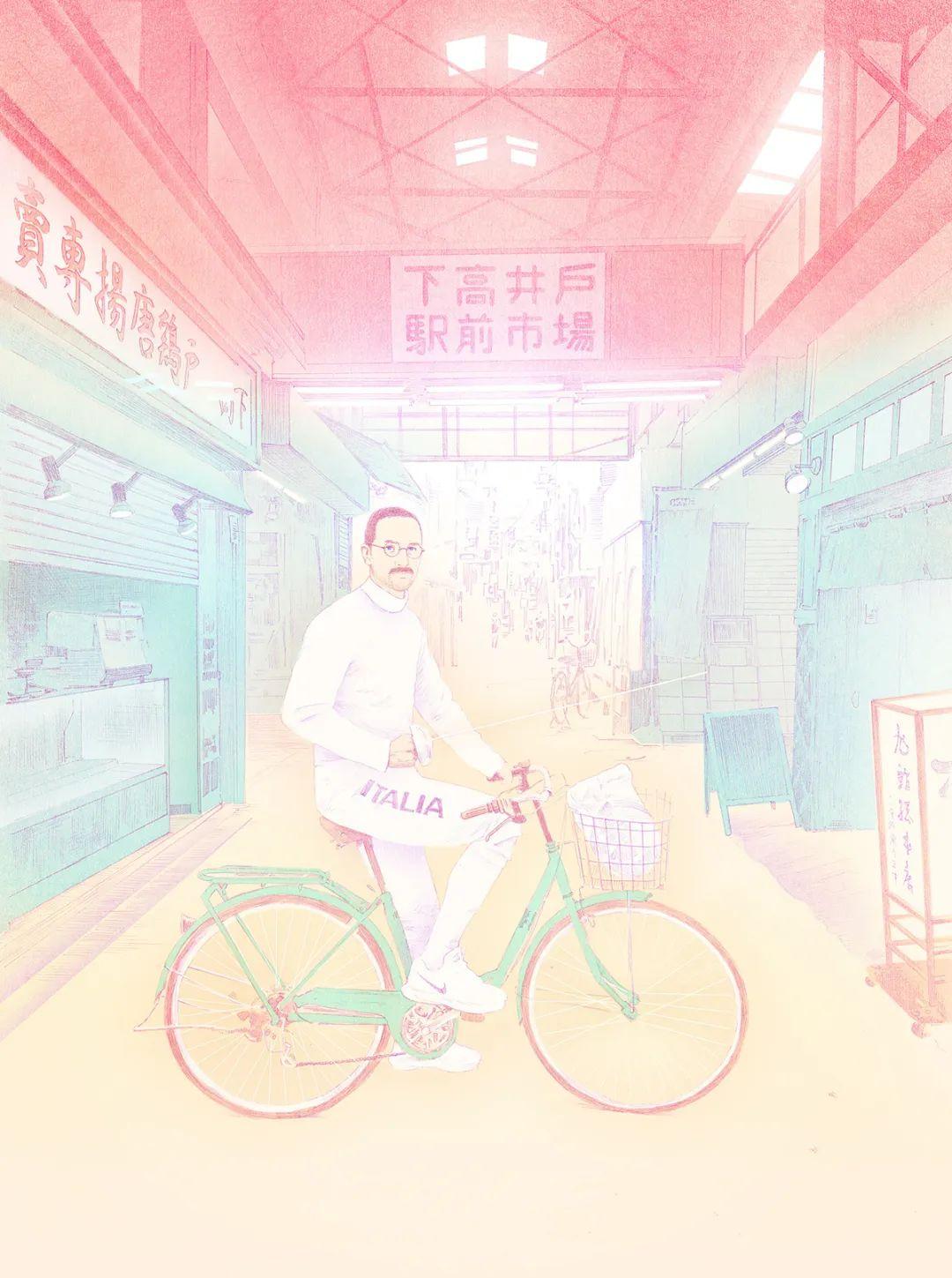 Keiji Yano日式风格插画设计作品