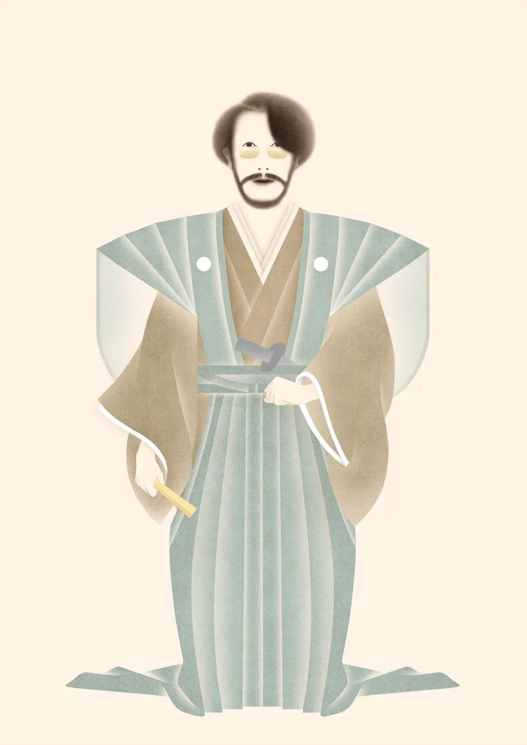 Keiji Yano日式风格插画设计作品