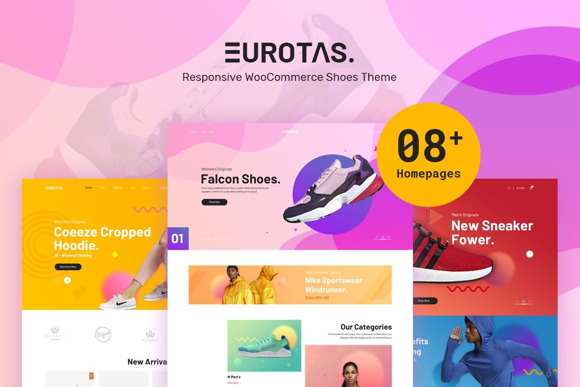 电子商务网站WooCommerce插件 Eurotas – Clean, Minimal WooCommerce Theme