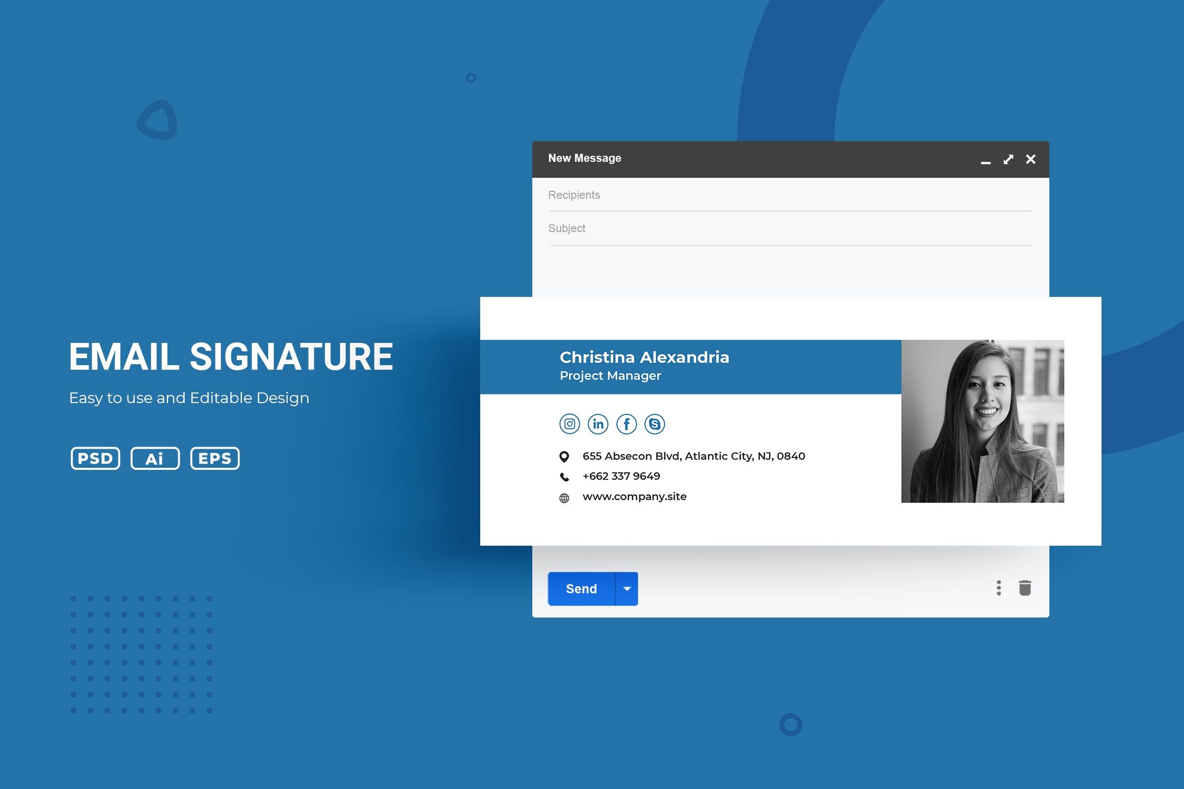适用于个人&企业的电子邮件签名模板v3.10 ADL Email Siganture v3.10