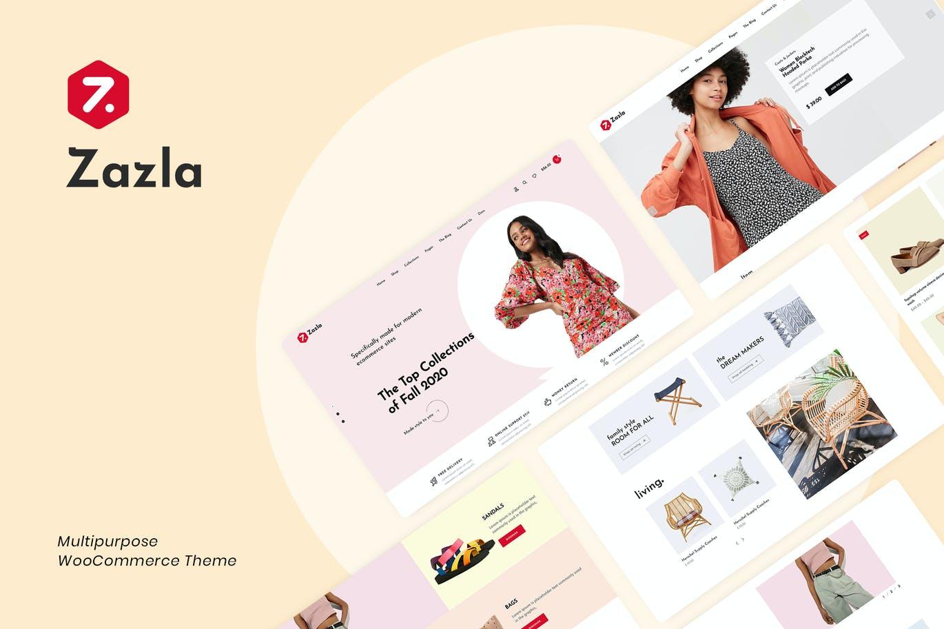 现代迷你版WooCommerce网站主题插件 Zazla – Modern & Minimal WooCommerce Theme