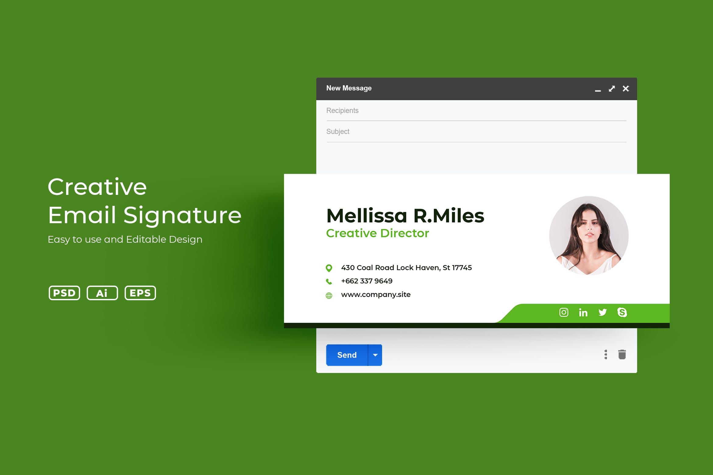 适用于个人&企业的电子邮件签名模板v3.19 ADL Email Siganture v3.19