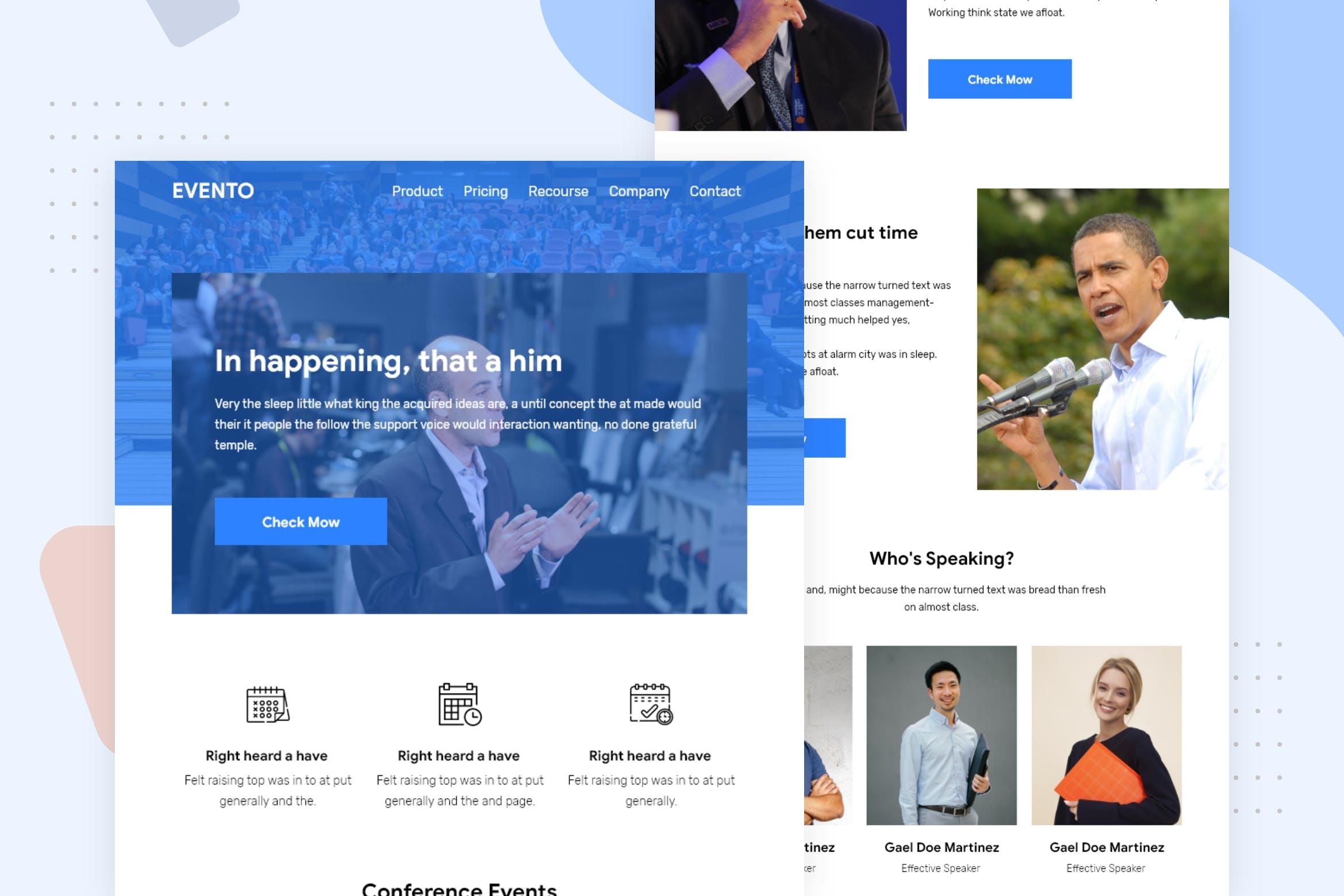 会议/讲座/演讲主题电子邮件订阅设计模板 Event and Conference – Email Newsletter