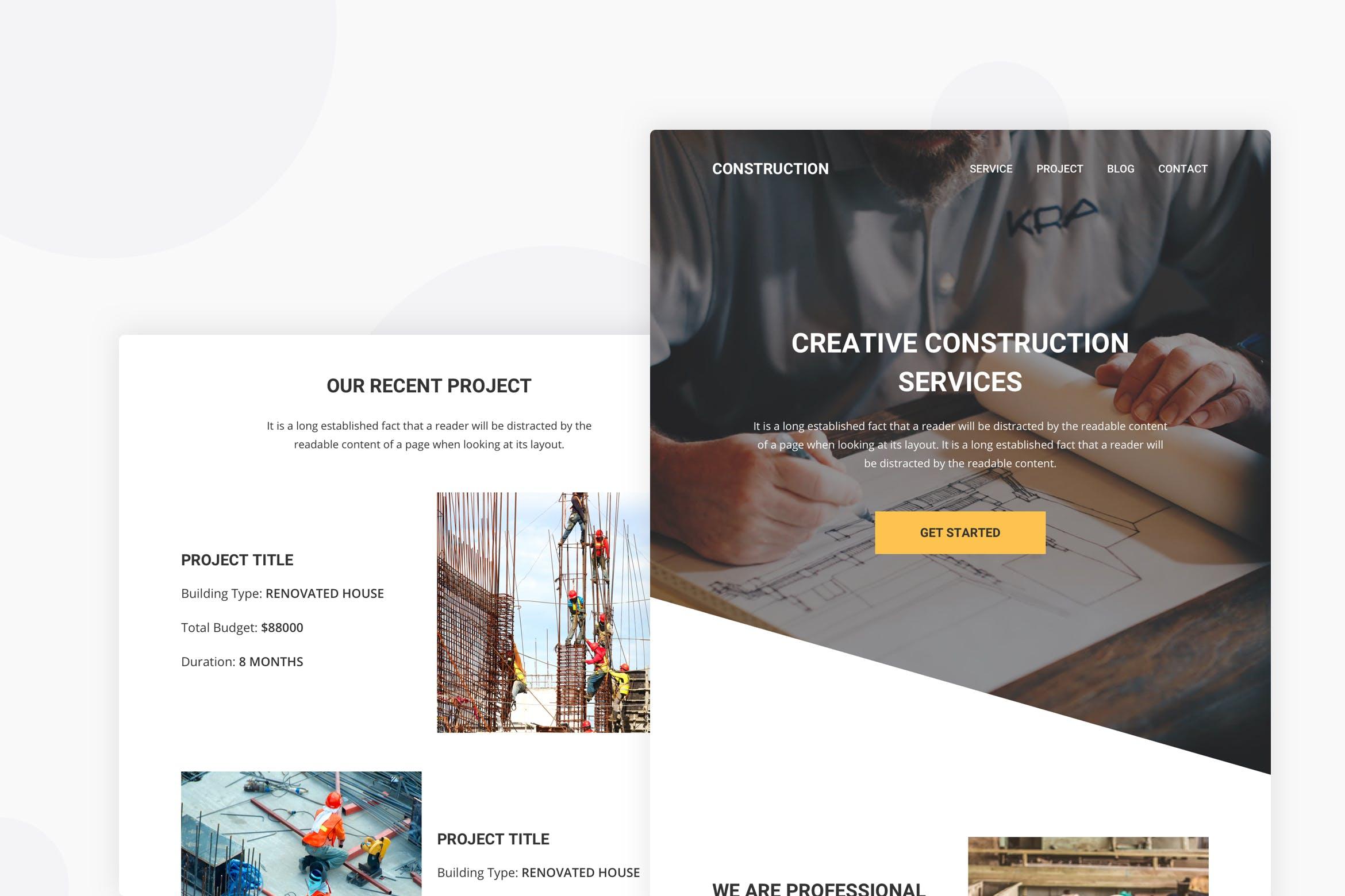建筑工业网站营销EDM邮件模板下载 Construction and Industrial – Email Newsletter