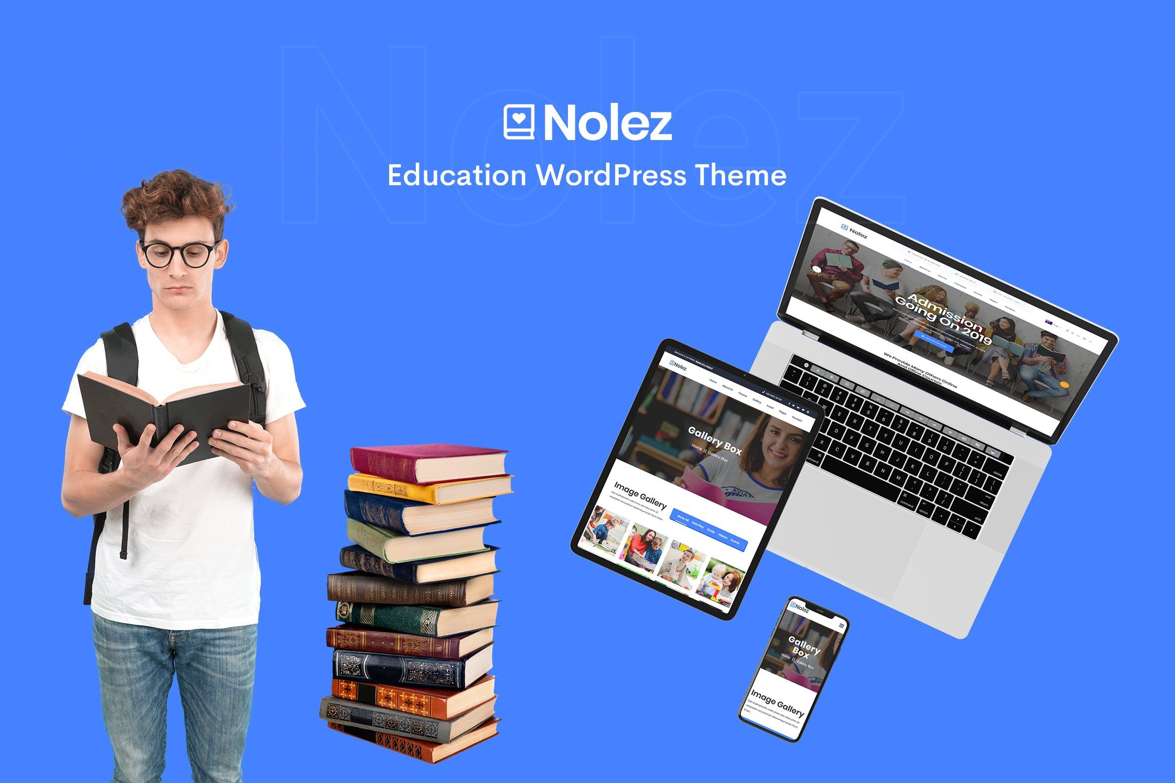 教育类网站页面WordPress主题插件 Nolez – Education Elementor WordPress Theme