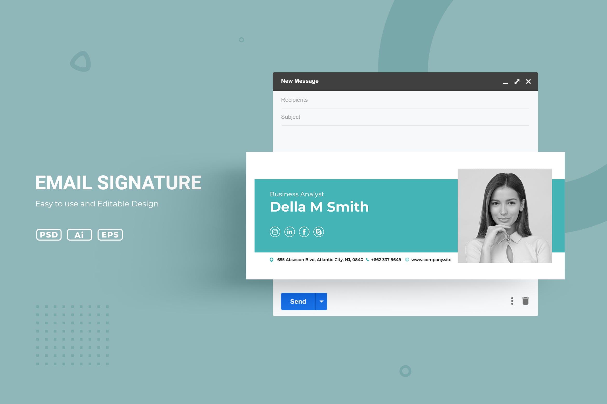 适用于个人&企业的电子邮件签名模板v3.9 ADL Email Siganture v3.9