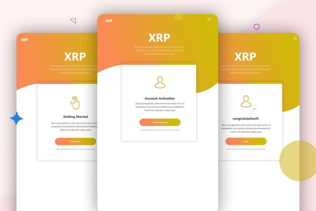 瑞波币数字货币EDM电子邮件营销推广模板 XRP – 10 Email Newsletter
