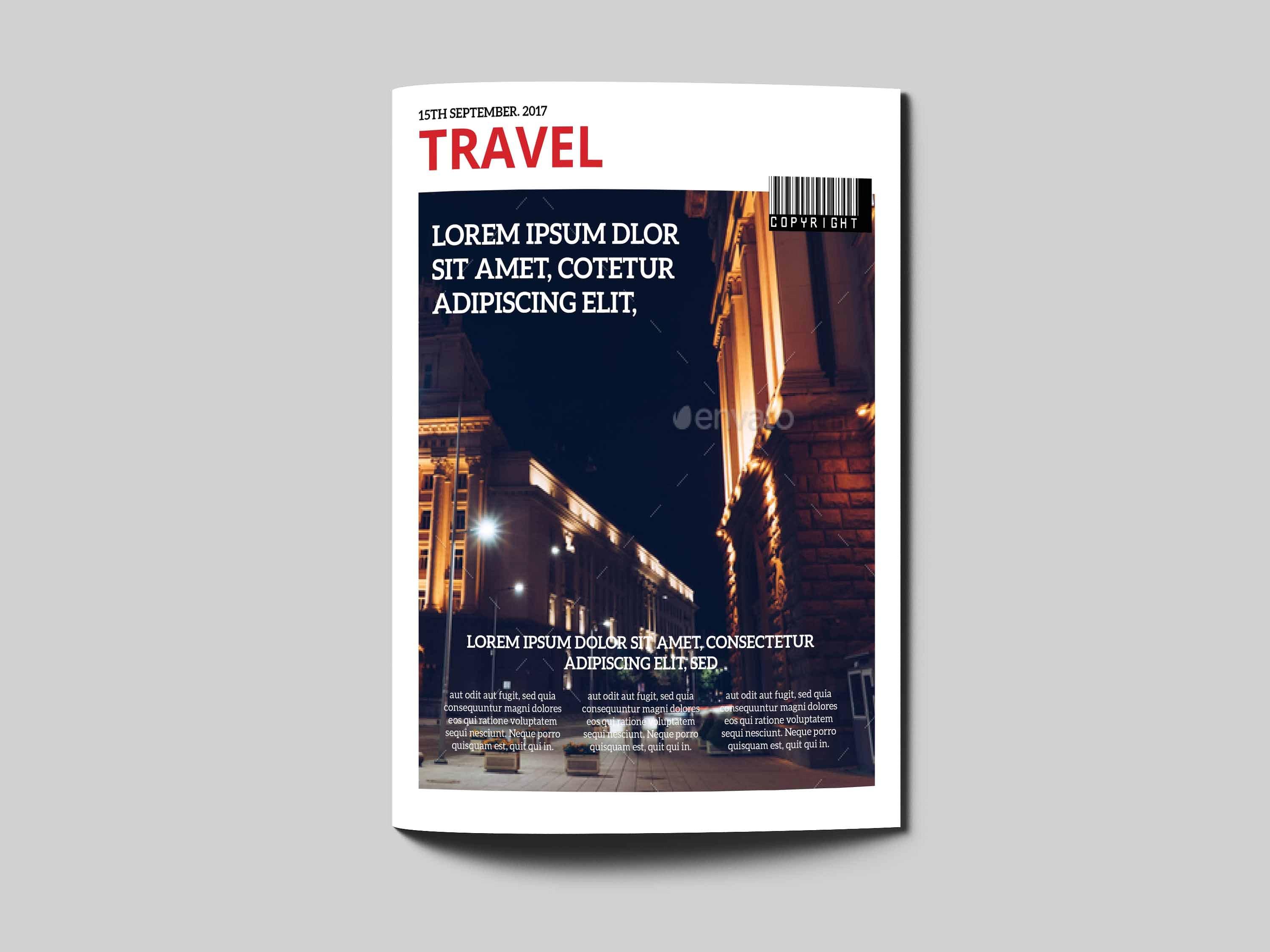 14页旅游类杂志模板Travel Magazine下载[indd]