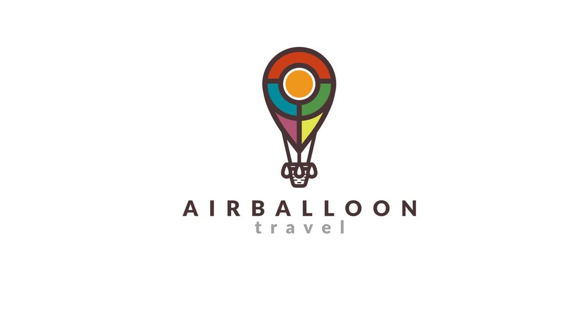 旅行主题热气球Logo设计模板 Air Baloon Logo Template