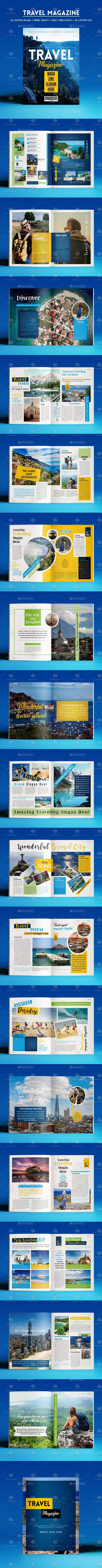 旅游类杂志模板Travel Magazine下载[indd]
