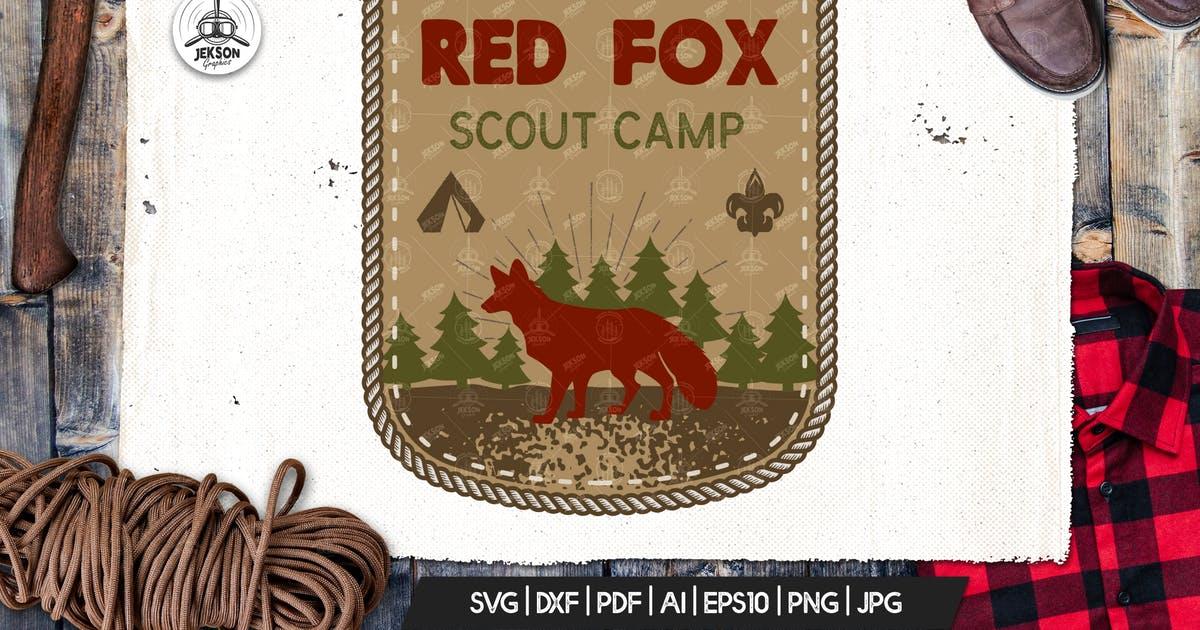 复古童子军旅行营地徽章Logo模板设计 Travel Scout Logo / Vintage Camp Badge Patch