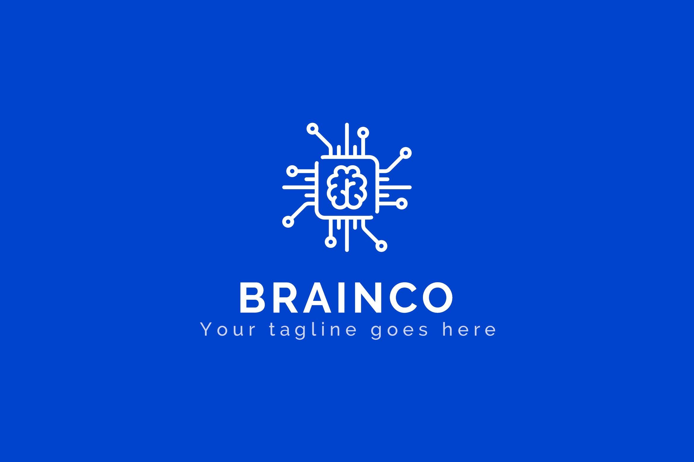 数字大脑抽象商标品牌Logo设计模板 Brainco – Abstract Logo Template