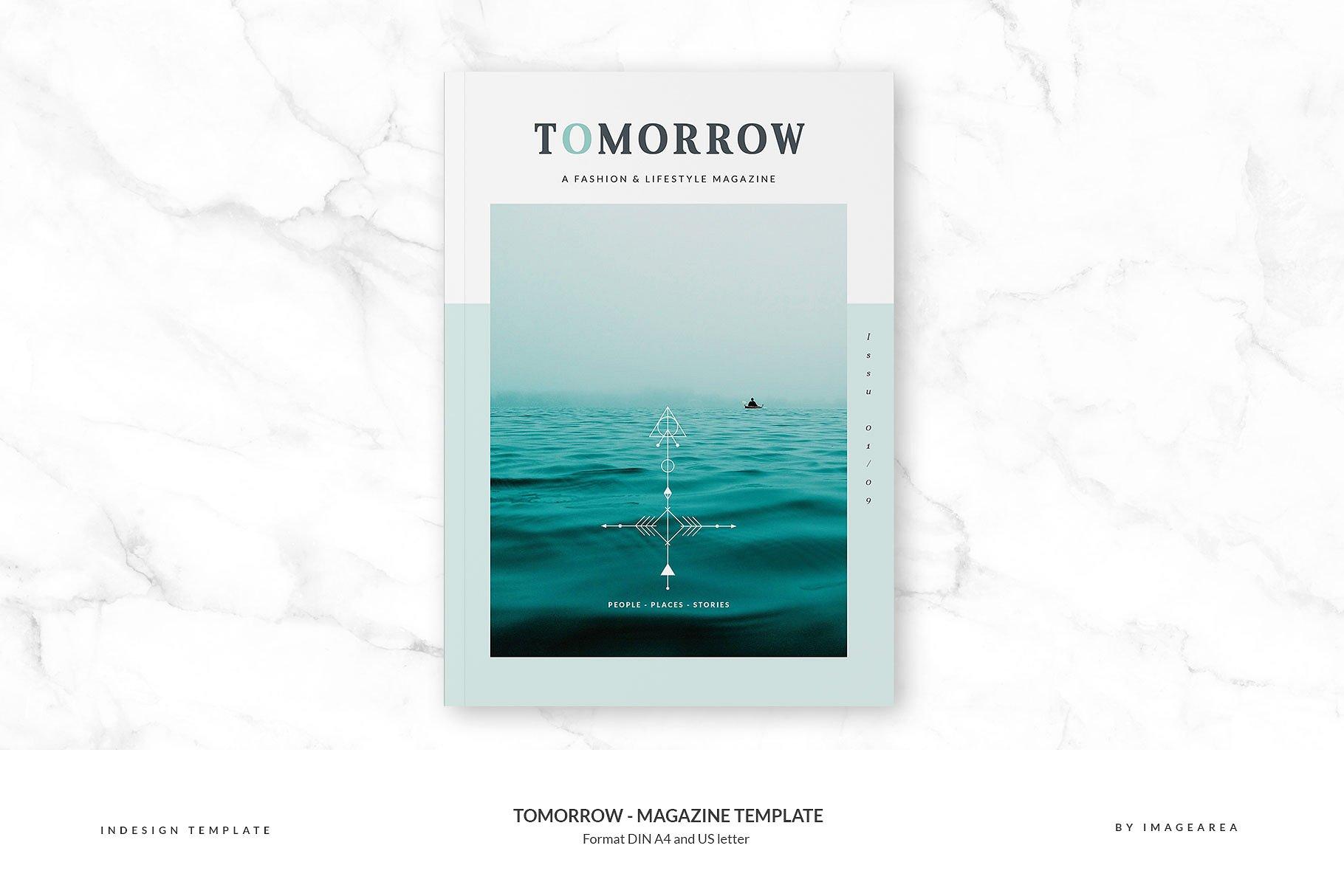 图文并茂排版优秀的专业杂志模板 Tomorrow – Magazine Template