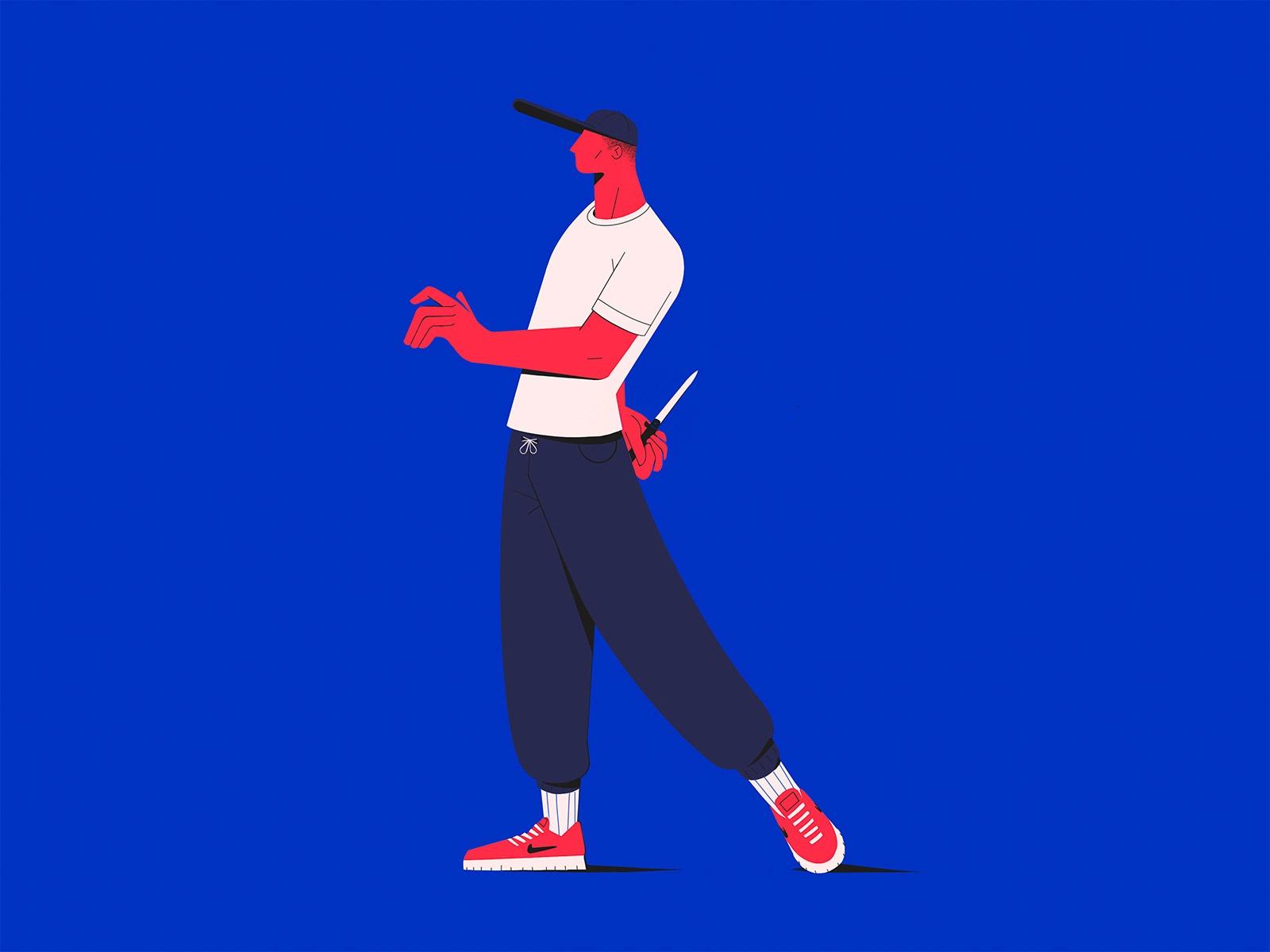 Julien Laureau人物插画作品